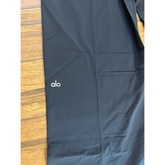 Alo Black High-Waist Pursuit Trouser (Long) Size Small Pants - Picture 8 of 10